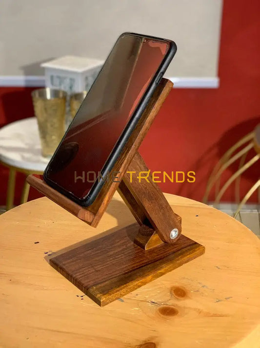 Wooden Adjustable Mobile Stand Miscellaneous Decor