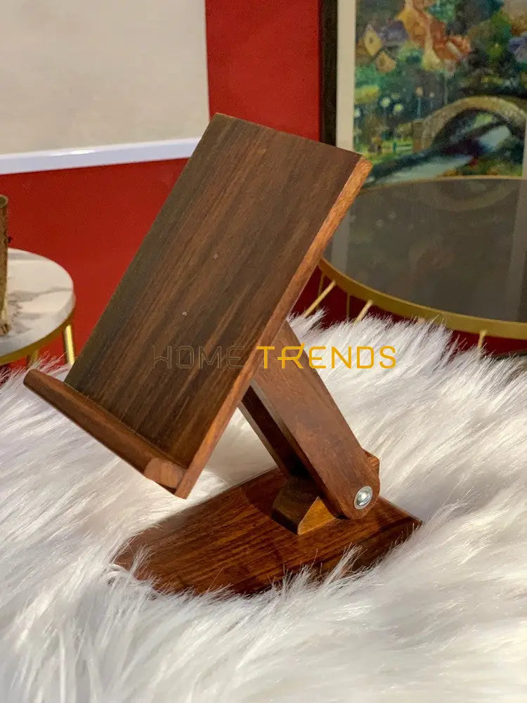 Wooden Adjustable Mobile Stand Miscellaneous Decor