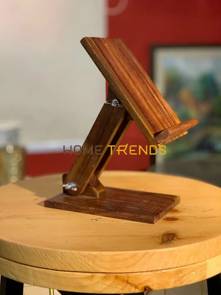 Wooden Adjustable Mobile Stand Miscellaneous Decor