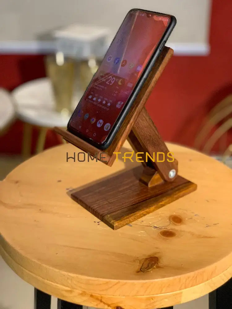 Wooden Adjustable Mobile Stand Miscellaneous Decor