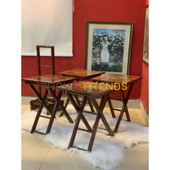 Woodies Picnic Table Set Of 4 Nesting Tables