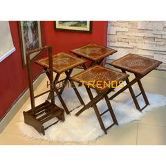 Woodies Picnic Table Set Of 4 Nesting Tables