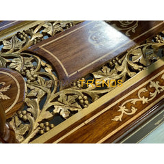 Xavier Hand Carved Tea Trolley