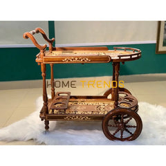 Xavier Hand Carved Tea Trolley